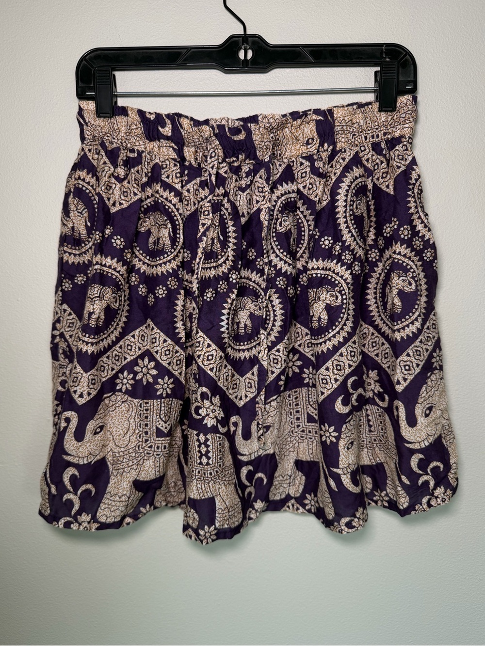 Vintage Earths of the Spirit Geometric Boho Hippie Fairy Mini Skirt Flowy
